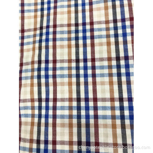 T/C (40%Cotton 60%Polyester) Woven Yarn-dyed Plaid Fabric
